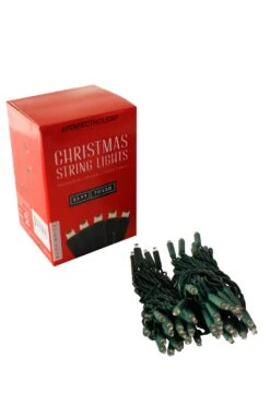 Perfect Holiday 70 LED Indoor/Outdoor Wide Angle 5MM LED Green Cable Christmas String Lights Warm White 27 Perfect Holiday 70 LED Indoor/Outdoor Wide Angle 5MM LED Green Cable Christmas String Lights Warm White -Northlight Shop 16943022509792