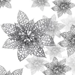 Kitcheniva Christmas Glitter Poinsettia Flowers Xmas Tree Ornament 5 - 10 Pcs 7 Kitcheniva Christmas Glitter Poinsettia Flowers Xmas Tree Ornament 5 - 10 Pcs -Northlight Shop 183189648902352 1