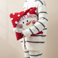 Set Of 2 13.98"L Hooked 3D Snowman/Santa Pillows 2pk Snowman 29 Set Of 2 13.98"L Hooked 3D Snowman/Santa Pillows 2pk Snowman -Northlight Shop 183190696712400