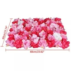 6pcs Artificial Wedding Silk Flower Wall Decor Background Rose Hydrangea Panels -Northlight Shop 183985465448912 2