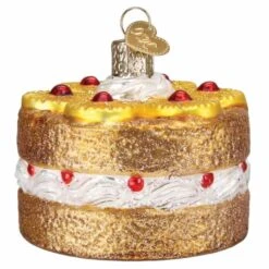 Old World Christmas 2.5 Inch Pineapple Upside Down Cake Tree Ornament , Food Dessert Cherries Beige 14 Old World Christmas 2.5 Inch Pineapple Upside Down Cake Tree Ornament , Food Dessert Cherries Beige -Northlight Shop 185102587702704 1
