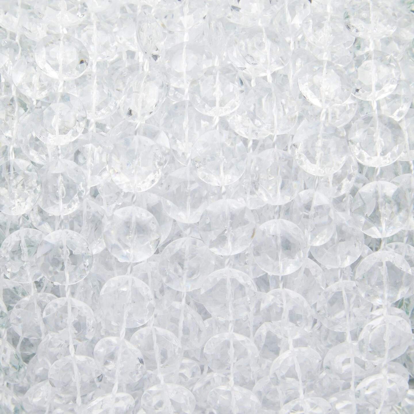 10mm Crystal Chandelier Beads, Clear Garland String For Christmas Tree (100 Ft) 6 10mm Crystal Chandelier Beads, Clear Garland String For Christmas Tree (100 Ft) - Image 4