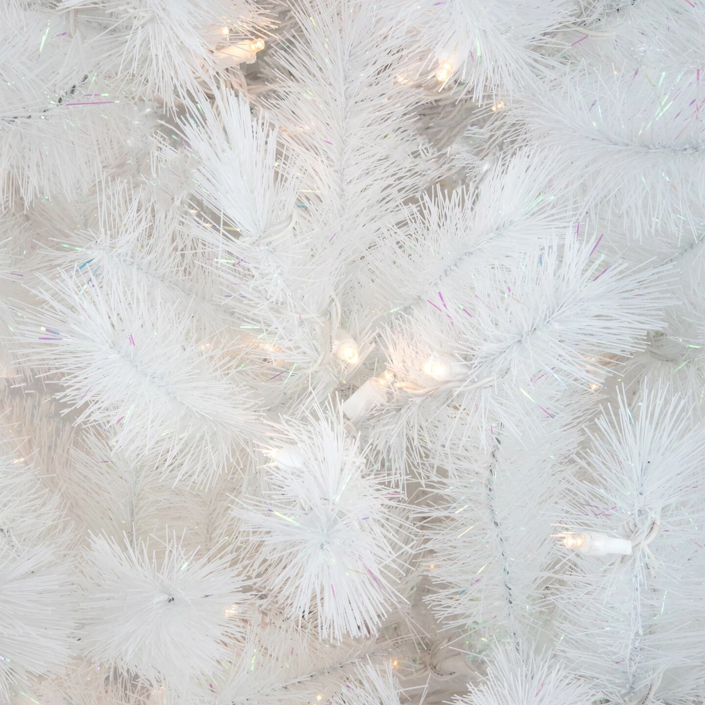 Northlight Pre-Lit White Alaskan Pine Artificial Christmas Tree - 6.5' - Warm White LED Lights 6 Northlight Pre-Lit White Alaskan Pine Artificial Christmas Tree - 6.5' - Warm White LED Lights - Image 4