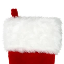 Northlight Plush Traditional Christmas Stocking With Cuff - 20" - Red And White -Northlight Shop 197698920531168