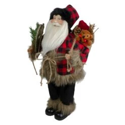 Northlight Standing Santa Christmas Figure With Snow Shoes And Bear - 18" Red 12 Northlight Standing Santa Christmas Figure With Snow Shoes And Bear - 18" Red -Northlight Shop 197699257320672