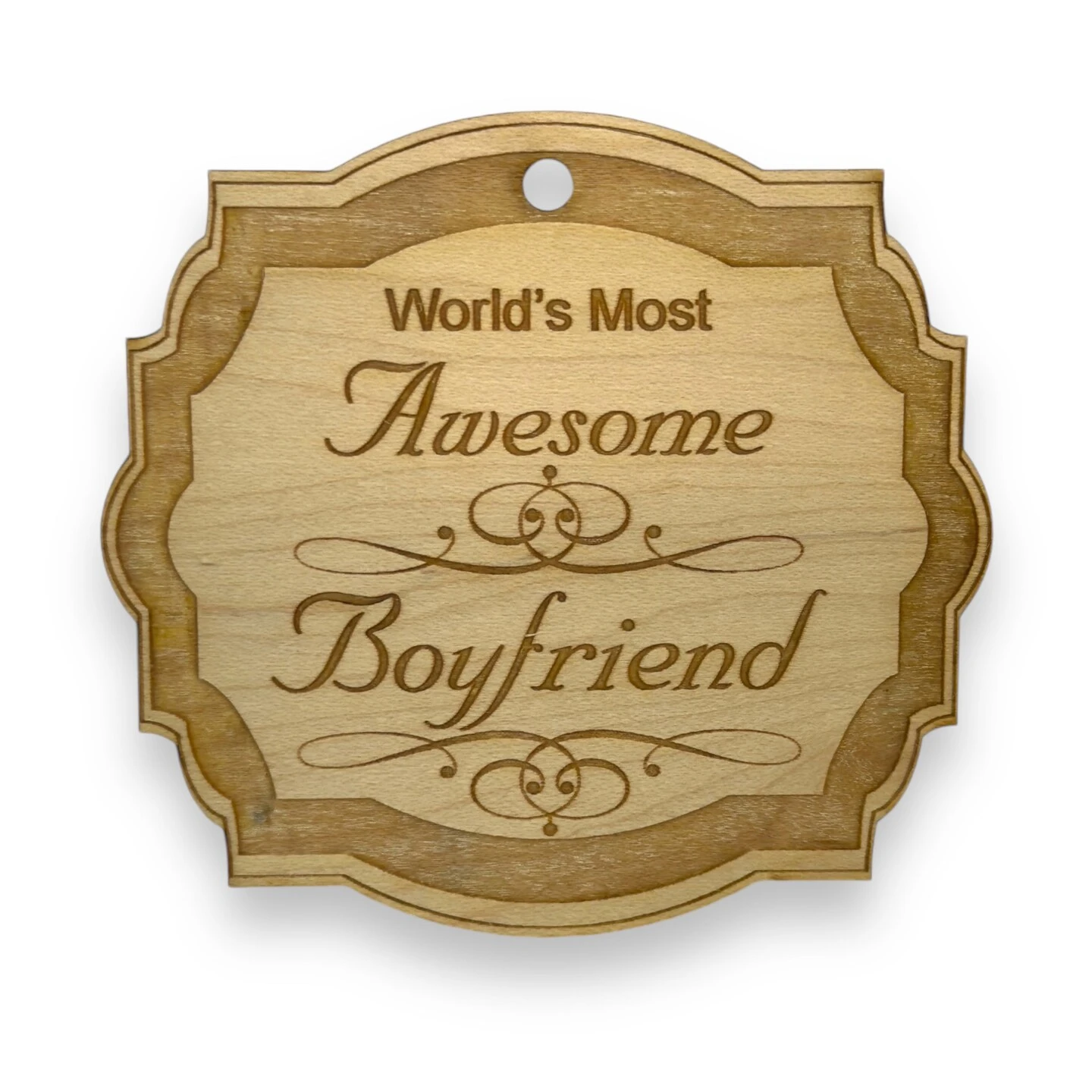 Ornament - World's Most Awesome Boyfriend Black 9 Ornament - World's Most Awesome Boyfriend Black - Image 7