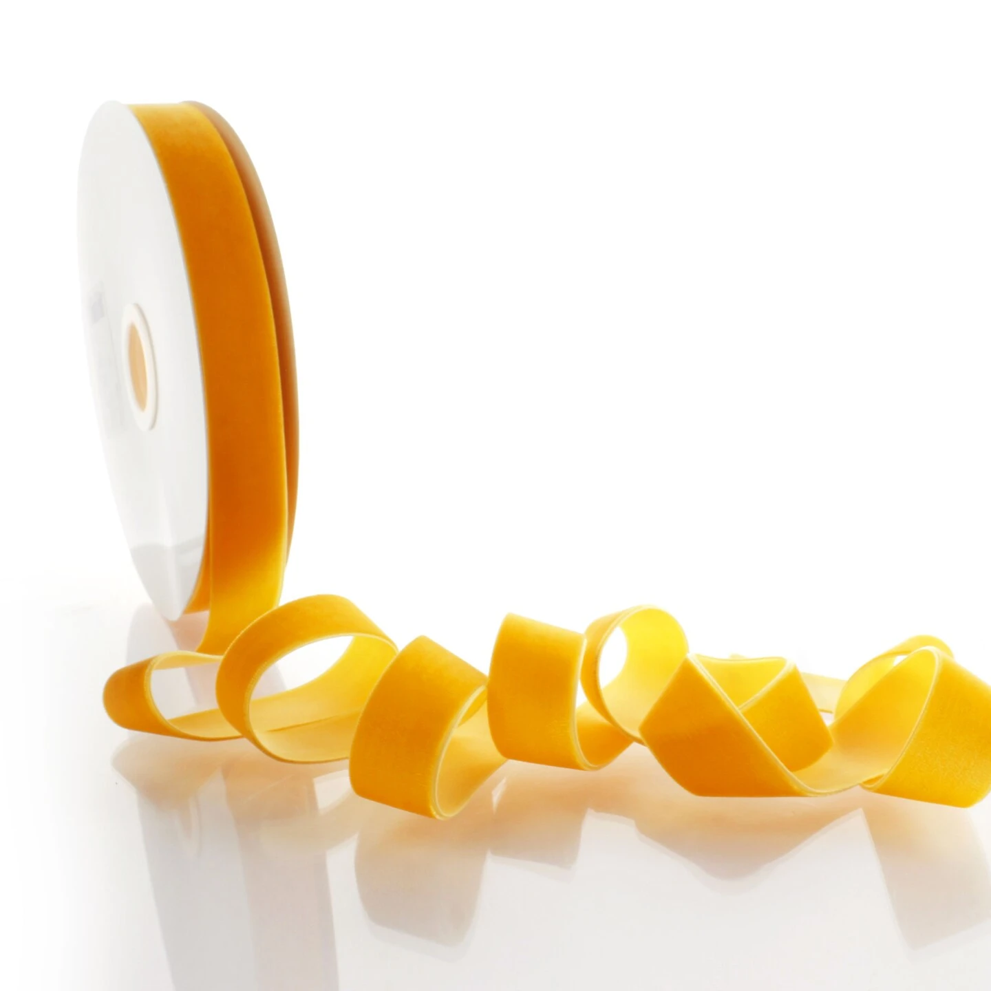 1" Velvet Ribbon (5yd & 25yd Spool Lengths) 662 Golden Yellow 12 1" Velvet Ribbon (5yd & 25yd Spool Lengths) 662 Golden Yellow - Image 10