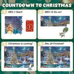 Advent Calendar Christmas 1008 Pieces Jigsaw Puzzle 30 Advent Calendar Christmas 1008 Pieces Jigsaw Puzzle -Northlight Shop 212991017553616 2