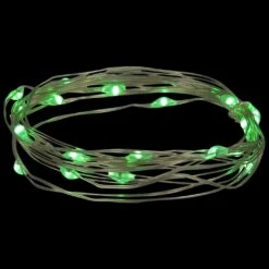 Northlight LED Micro Fairy Christmas Lights - Green - 6ft Copper Wire - 20ct 13 Northlight LED Micro Fairy Christmas Lights - Green - 6ft Copper Wire - 20ct -Northlight Shop 214175378781648