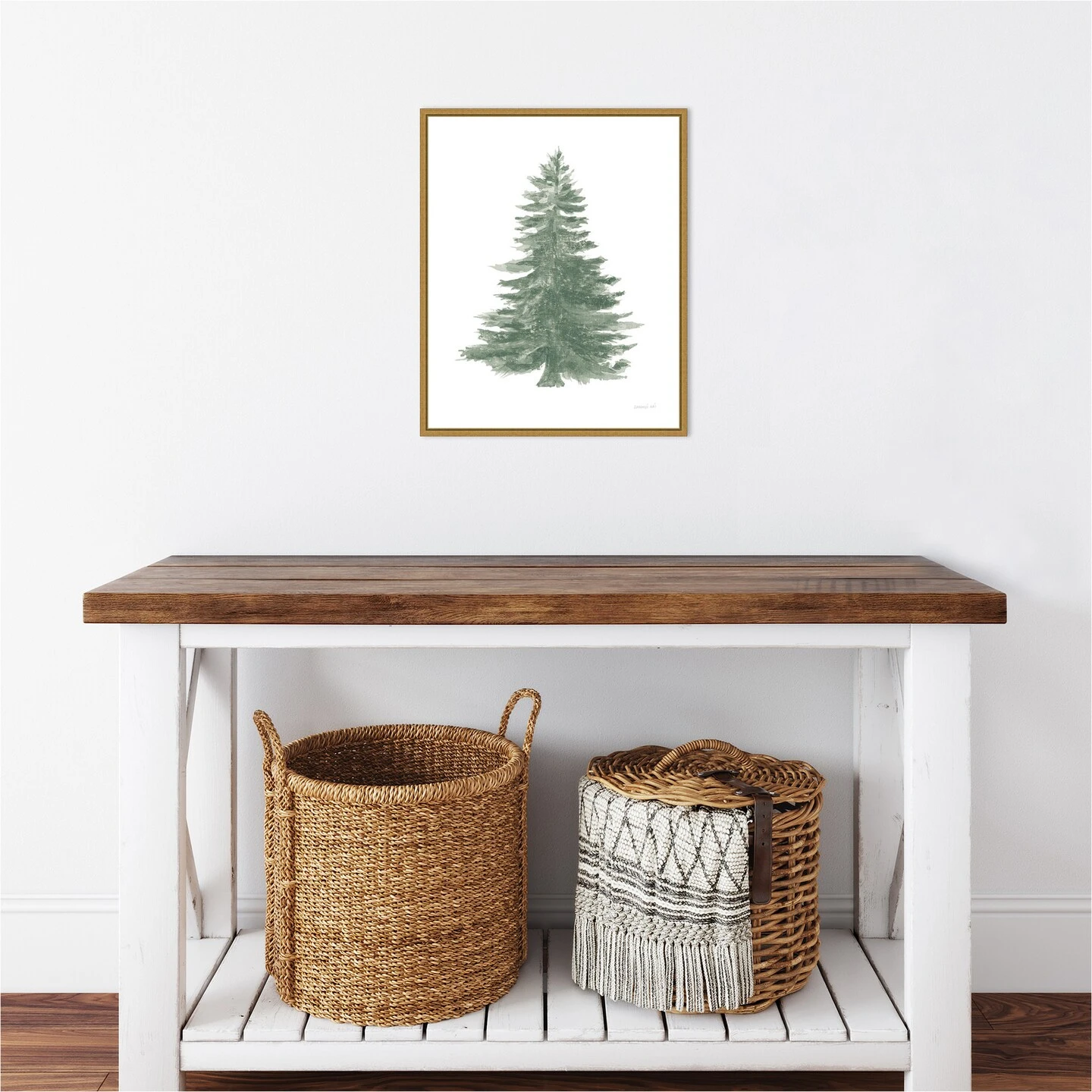 Floursack Holiday Tree By Danhui Nai Canvas Wall Art Print Framed Gold 7 Floursack Holiday Tree By Danhui Nai Canvas Wall Art Print Framed Gold - Image 5