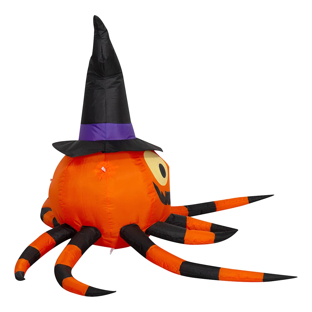 5′ Jack-O'-Lantern Spider Halloween Inflatable – Light-Up Yard Decoration With Creepy Crawl Appeal 6 5′ Jack-O'-Lantern Spider Halloween Inflatable – Light-Up Yard Decoration With Creepy Crawl Appeal - Image 4