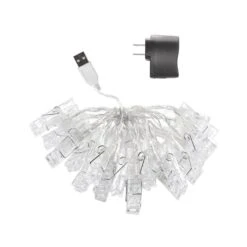 Perfect Holiday 20 LED 2M Clip String Light - Warm White 21 Perfect Holiday 20 LED 2M Clip String Light - Warm White -Northlight Shop 2199580816721 1