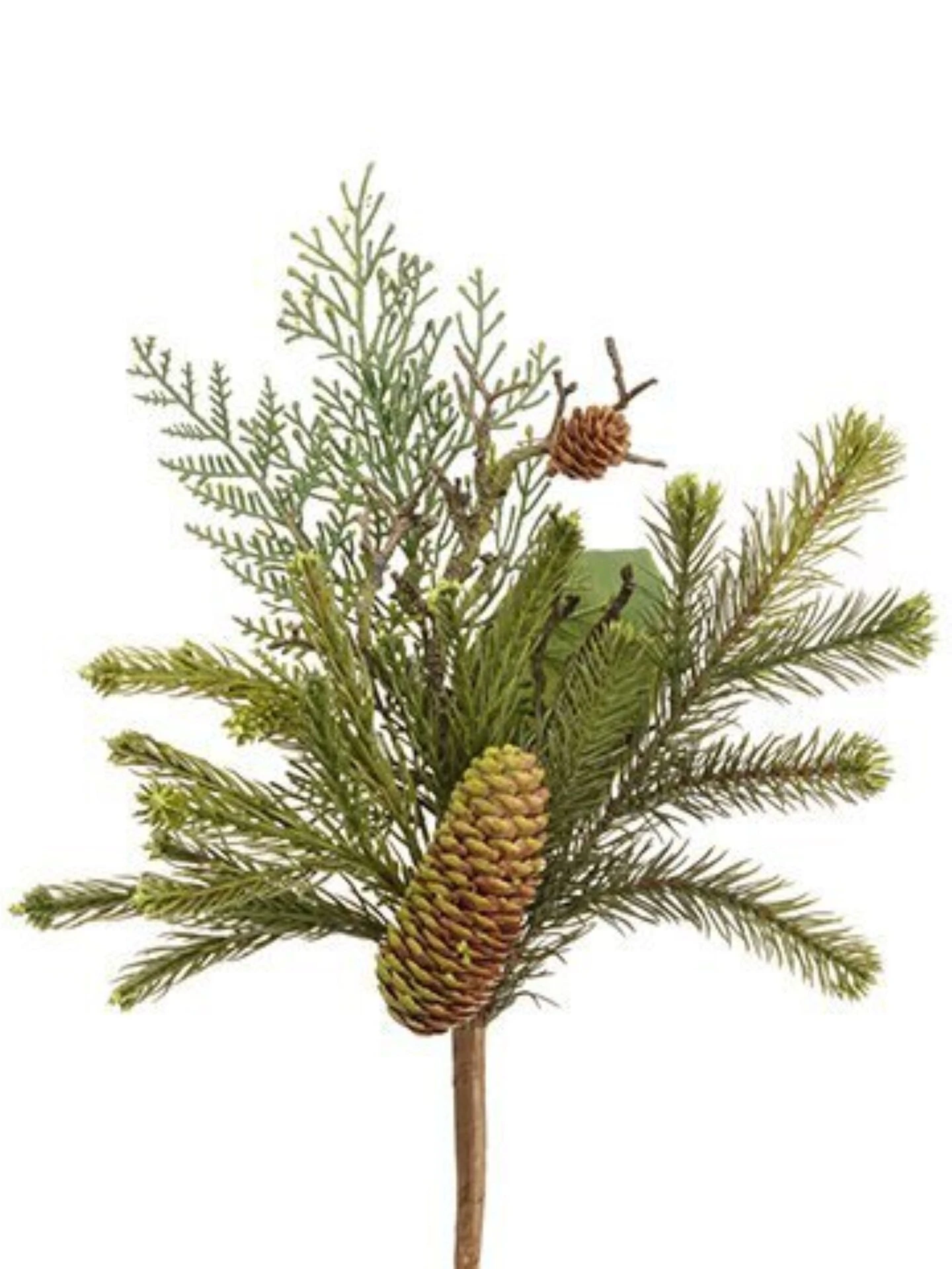 Allstate Magnolia Leaf And Pine Cone Artificial Christmas Spray - 14" - Green 3 Allstate Magnolia Leaf And Pine Cone Artificial Christmas Spray - 14" - Green
