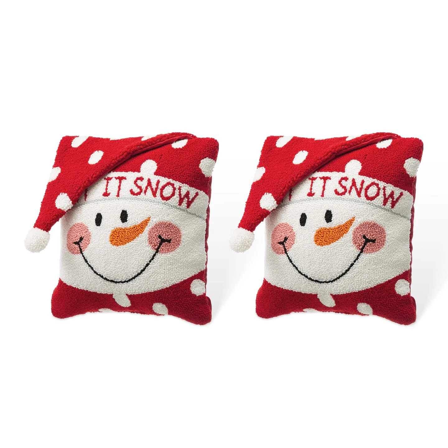 Set Of 2 13.98"L Hooked 3D Snowman/Santa Pillows 2pk Snowman 17 Set Of 2 13.98"L Hooked 3D Snowman/Santa Pillows 2pk Snowman - Image 15