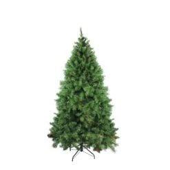 Northlight 7.5' Medium Dakota Red Pine Artificial Christmas Tree With Pinecones - Unlit Green