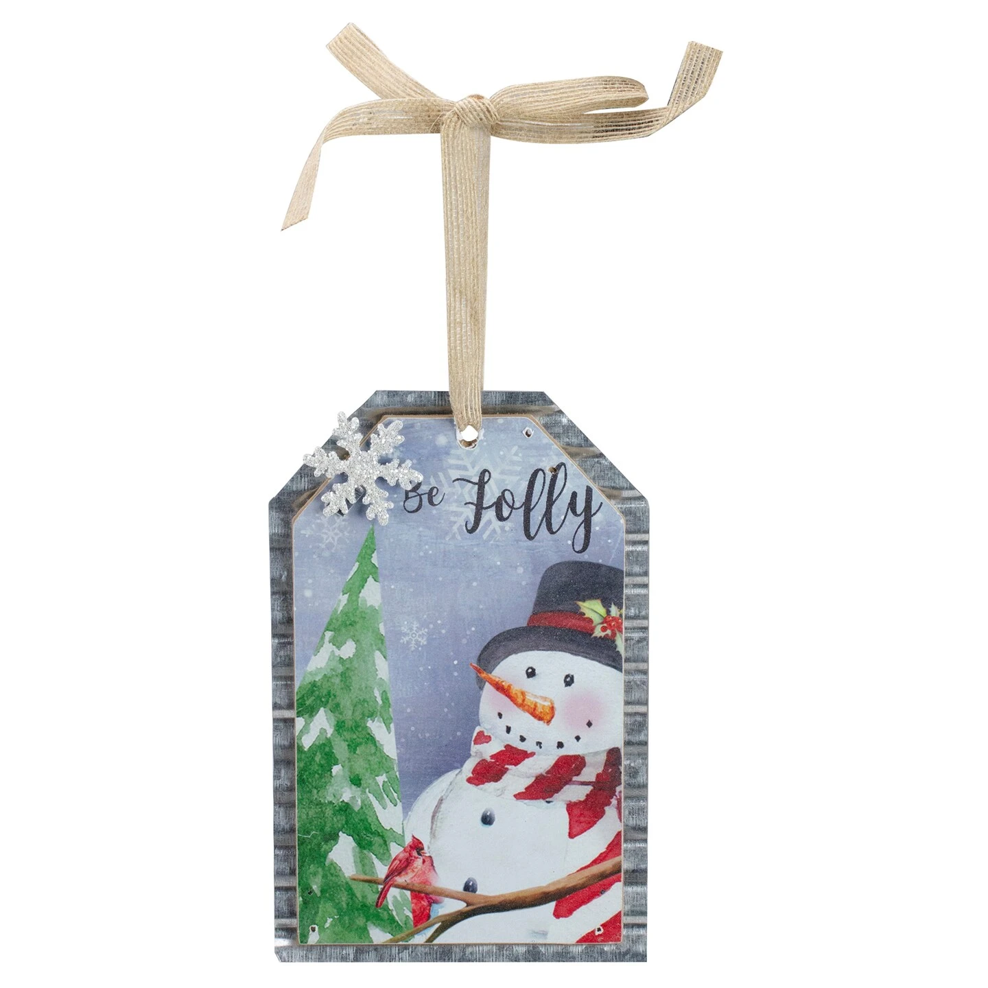 Northlight 8" Galvanized Metal 'Be Jolly' Gift Tag Christmas Wall Decor Blue 3 Northlight 8" Galvanized Metal 'Be Jolly' Gift Tag Christmas Wall Decor Blue