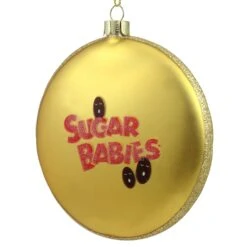 Northlight Tootsie Roll "Sugar Babies" Candies Disc Christmas Ornament - 4" - White And Gold 11 Northlight Tootsie Roll "Sugar Babies" Candies Disc Christmas Ornament - 4" - White And Gold -Northlight Shop 2305871688094311072