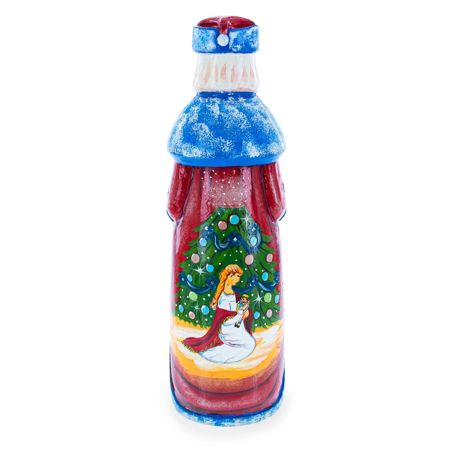 Ballerina & Nutcracker Hand Carved Solid Wooden Santa Figurine 11 Inches 6 Ballerina & Nutcracker Hand Carved Solid Wooden Santa Figurine 11 Inches - Image 4