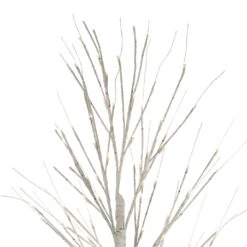Northlight 6' LED Lighted White Christmas Twig Tree - Warm White Lights -Northlight Shop 2305989236022658272