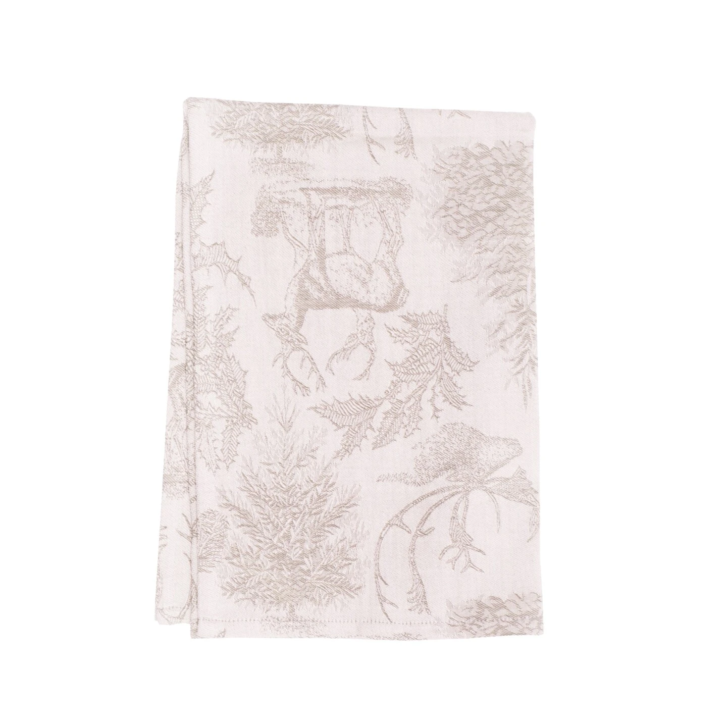 Jacquard Stag Clay Cotton Woven Kitchen Towel 4 Jacquard Stag Clay Cotton Woven Kitchen Towel - Image 2