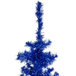Northlight Artificial Tinsel Christmas Tree - Deep Blue - 4' - Unlit 10 Northlight Artificial Tinsel Christmas Tree - Deep Blue - 4' - Unlit -Northlight Shop 2306015172390634720