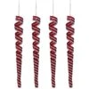 Northlight Pack Of 4 Red And White Candy Curls Christmas Ornaments 7" 2 Northlight Pack Of 4 Red And White Candy Curls Christmas Ornaments 7" -Northlight Shop 2306096670835967712