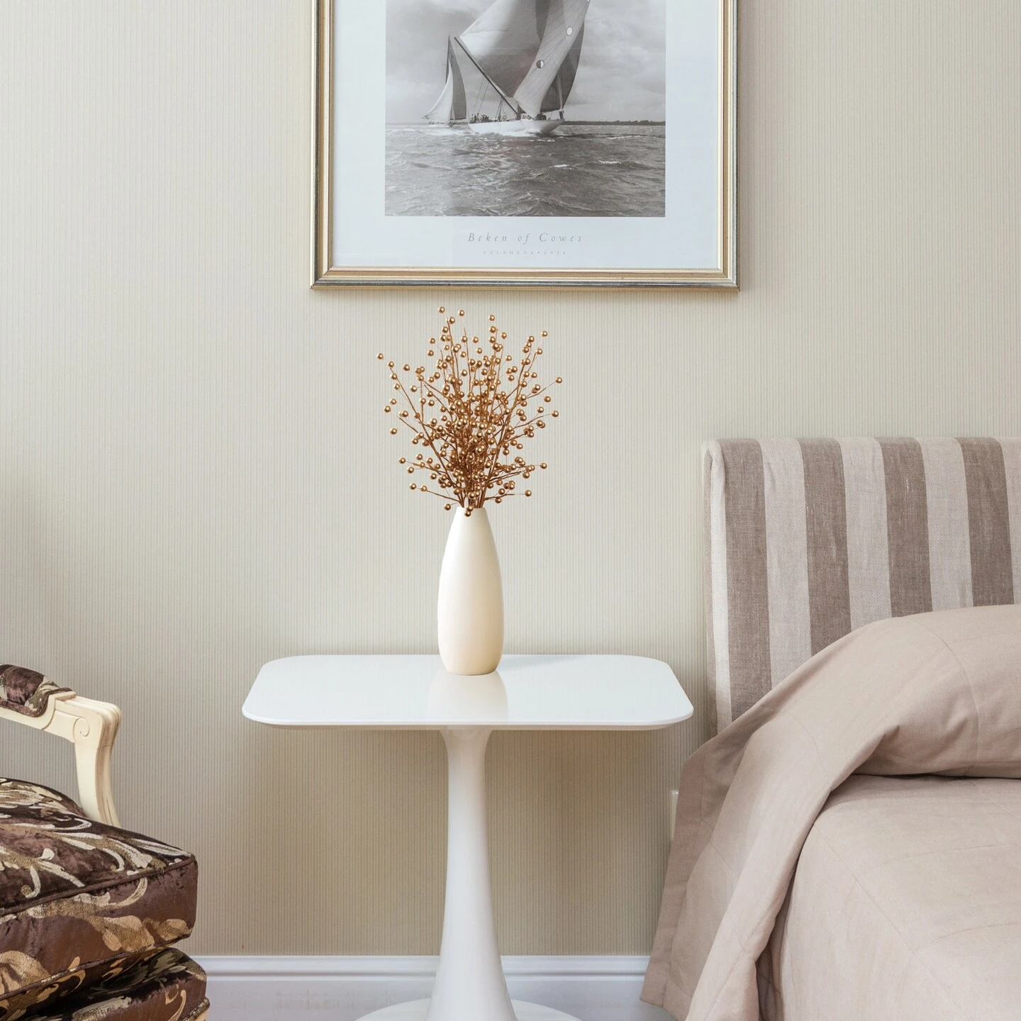 Set Of 12 Gold Holly Berry Stems For Christmas Decorations - 17-Inch Picks With 35 Lifelike Berries For Wreaths, Garlands, And Crafts | 2024 Christmas Collection, Floral Home By Artificial Flowers 4 Set Of 12 Gold Holly Berry Stems For Christmas Decorations - 17-Inch Picks With 35 Lifelike Berries For Wreaths, Garlands, And Crafts | 2024 Christmas Collection, Floral Home By Artificial Flowers - Image 2