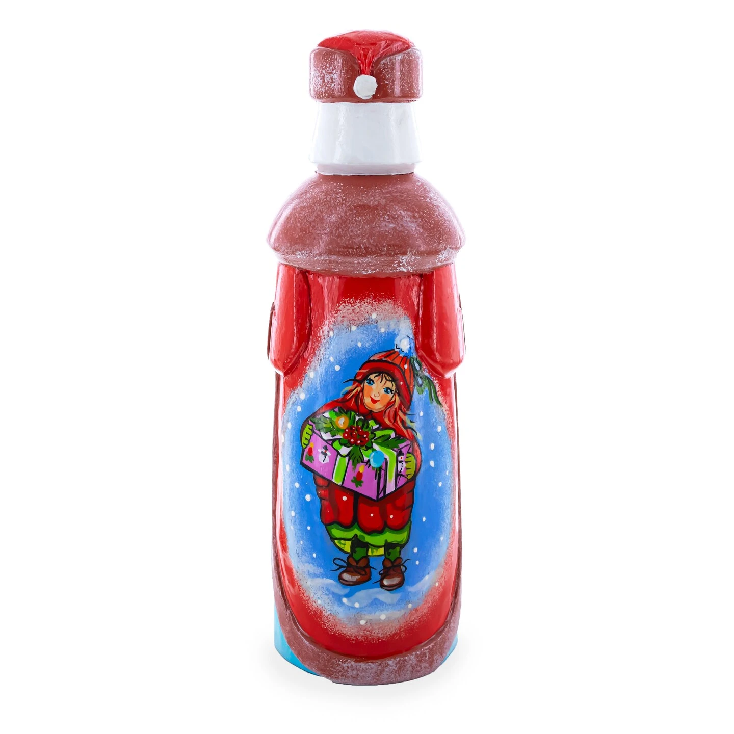 Hand Carved Ukrainian Santa Reading Wooden Figurine 7.25 Inches 6 Hand Carved Ukrainian Santa Reading Wooden Figurine 7.25 Inches - Image 4