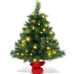 Costway 2 FT Pre-Lit Tabletop Fir Artifical Christmas Tree Led Lights 26 Costway 2 FT Pre-Lit Tabletop Fir Artifical Christmas Tree Led Lights -Northlight Shop 2306181959426012592 1