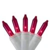 Hofert Mini Icicle Christmas Lights - Pink - 4.6ft White Wire - 100ct 1 Hofert Mini Icicle Christmas Lights - Pink - 4.6ft White Wire - 100ct -Northlight Shop 2306206462606959264