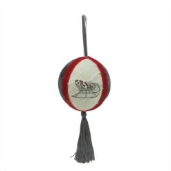A & B Floral 12.5" Brown And Red Plaid Left Facing Sleigh Christmas Ball Ornament 7 A & B Floral 12.5" Brown And Red Plaid Left Facing Sleigh Christmas Ball Ornament -Northlight Shop 2306206462709195424 1