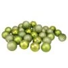 Northlight Shatterproof 4-Finish Christmas Ball Ornaments 3.25" (80mm) - Kiwi Green - 32ct -Northlight Shop 2306206462821917344
