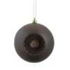 DAK Shatterproof Matte Retro Reflector Christmas Ball Ornaments - 4" (100mm) - Brown - 6ct -Northlight Shop 2306206463300592288
