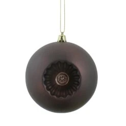 DAK Shatterproof Matte Retro Reflector Christmas Ball Ornaments - 4" (100mm) - Brown - 6ct 13 DAK Shatterproof Matte Retro Reflector Christmas Ball Ornaments - 4" (100mm) - Brown - 6ct -Northlight Shop 2306206463300592288 2