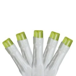 Sienna LED Mini Wide Angle Christmas Lights - Apple Green - 6.25' White Wire - 20ct -Northlight Shop 2306206464277865120 1