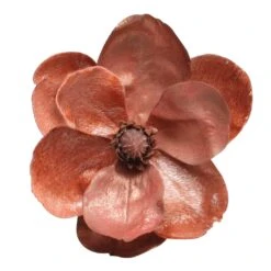 Northlight Artificial Magnolia Flower Christmas Clip Ornament - 7" - Peach Pink