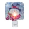 Northlight Happy Snowman Glass Christmas Night Light - 4" Blue 2 Northlight Happy Snowman Glass Christmas Night Light - 4" Blue -Northlight Shop 2306223302484288160