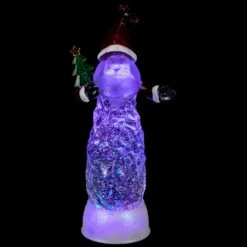 Northlight LED Lighted Santa Acrylic Christmas Snow Globe - 12" Clear -Northlight Shop 2306267879990772960