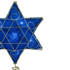 Kurt Adler Blue And Gold Colored Hanukkah Star LED Tree Topper 11.5" 11 Kurt Adler Blue And Gold Colored Hanukkah Star LED Tree Topper 11.5" -Northlight Shop 2306304790034649760