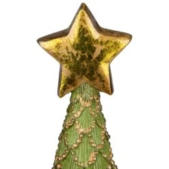 Northlight Christmas Tree Cone On Pedestal With Star Topper Decoration - 23" - Green -Northlight Shop 2306315553066796256