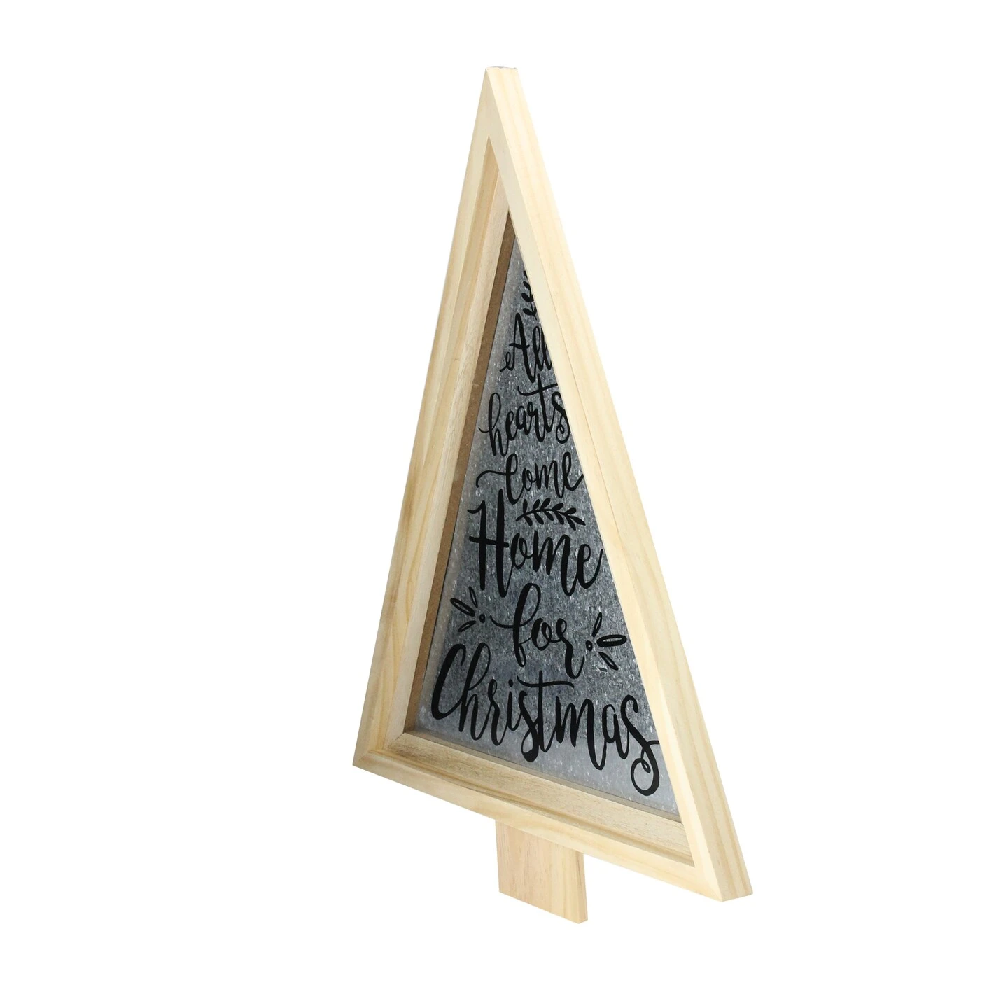 Melrose 21.5" Gray And Beige Triangular Christmas Tree Wall Decor 5 Melrose 21.5" Gray And Beige Triangular Christmas Tree Wall Decor - Image 3