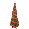 Northlight 6' Pre-Lit Rainbow Tinsel Pop-Up Artificial Christmas Tree, Clear Lights Multi 2 Northlight 6' Pre-Lit Rainbow Tinsel Pop-Up Artificial Christmas Tree, Clear Lights Multi -Northlight Shop 2306343818534707872