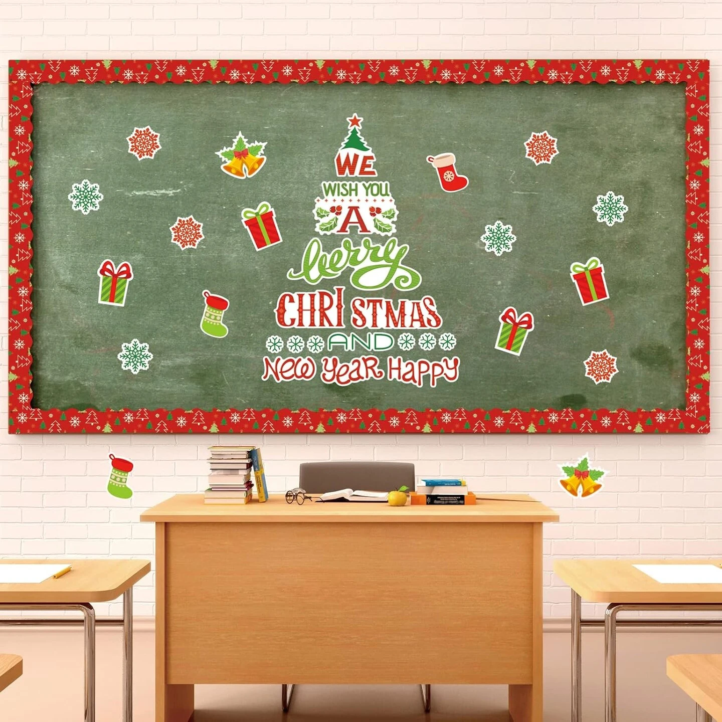 105Pcs Christmas Bulletin Board Decoration Kit 5 105Pcs Christmas Bulletin Board Decoration Kit - Image 3