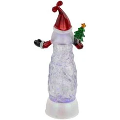 Northlight LED Lighted Santa Acrylic Christmas Snow Globe - 12" Clear -Northlight Shop 2306357947065582816