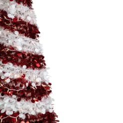 Northlight 6' Pre-Lit Candy Cane Pop-Up Artificial Christmas Tree, Clear Lights Red 14 Northlight 6' Pre-Lit Candy Cane Pop-Up Artificial Christmas Tree, Clear Lights Red -Northlight Shop 2306357947288077536