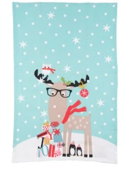 Reindeer & Friends Printed Flour Sack Kitchen Towel Dishtowel 7 Reindeer & Friends Printed Flour Sack Kitchen Towel Dishtowel -Northlight Shop 2306373618144051360 2