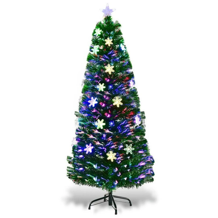 LED Optic Artificial Christmas Tree With Snowflakes 4 LED Optic Artificial Christmas Tree With Snowflakes - Image 2