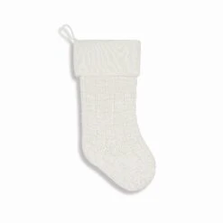 Chunky Checkered Knit Christmas Stockings Navy Blue -Northlight Shop 253661494917856 1