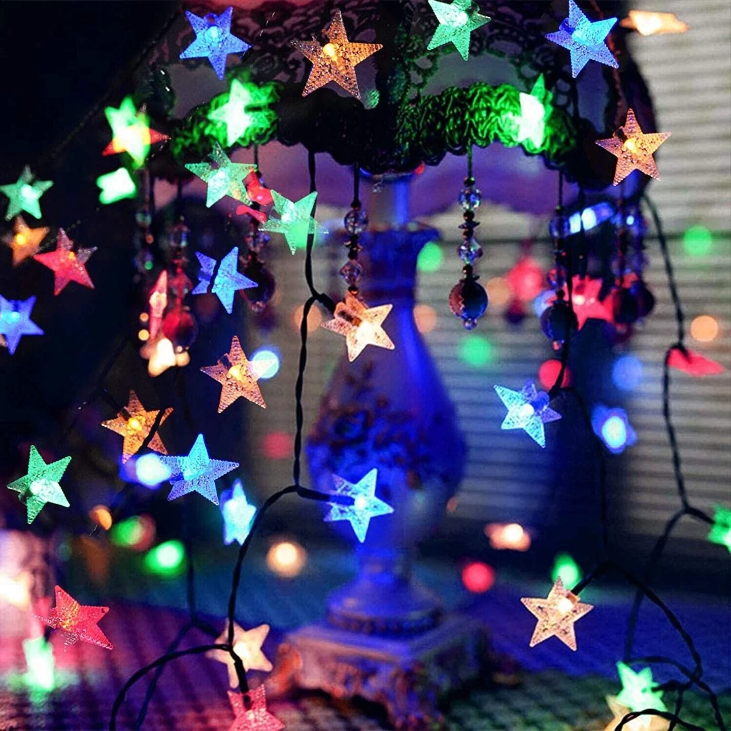 Solar Lights Star 50LED String Lights 8 Solar Lights Star 50LED String Lights - Image 6