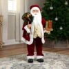 Northlight Holly Berry Santa Claus With Presents Christmas Figure - 36" Red -Northlight Shop 255623384091984